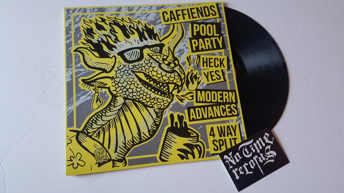 Caffiends / Heck Yes / Modern Advances / Pool Party - Split 12"