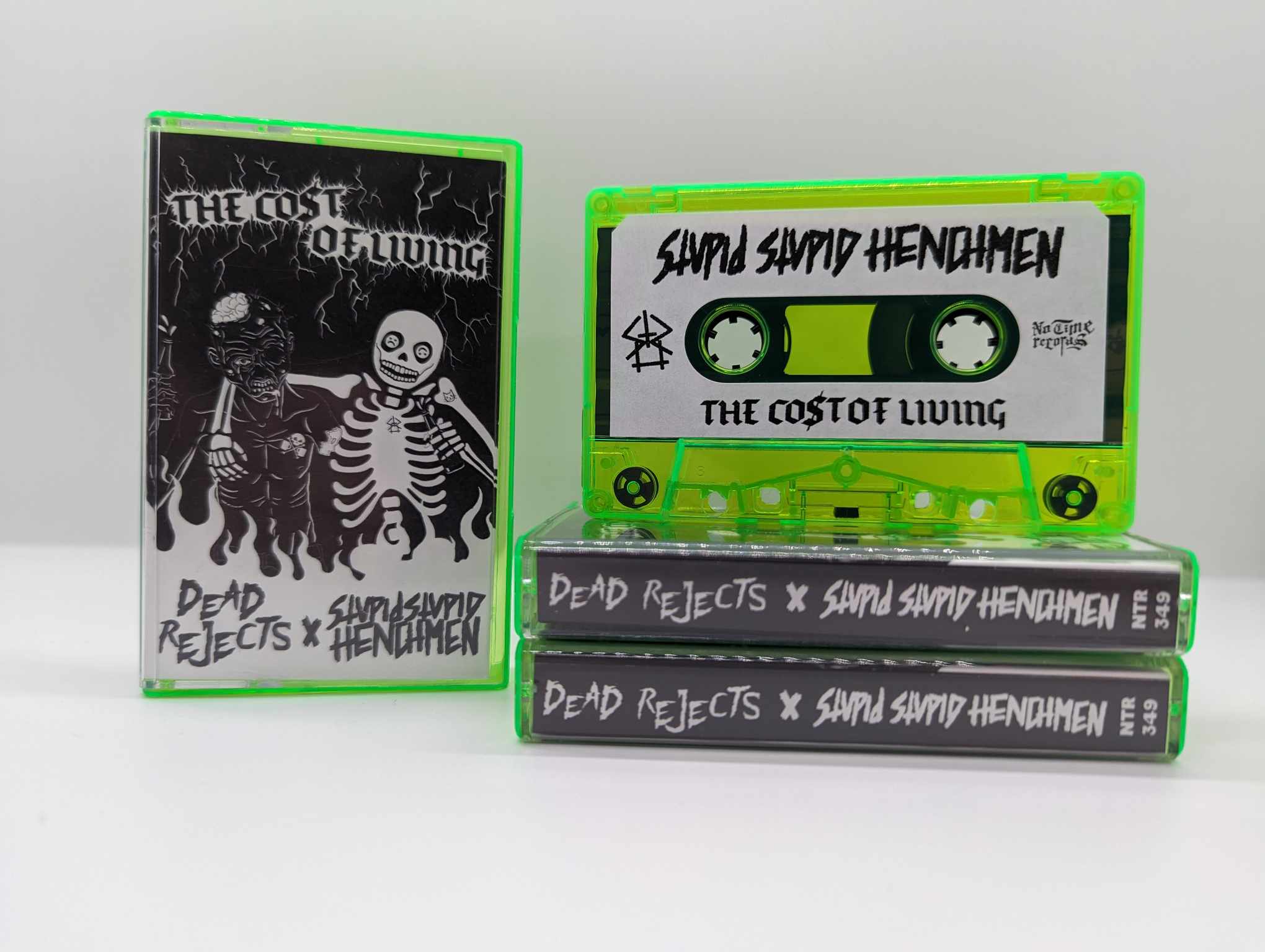 Dead Rejects / Stupid Stupid Henchmen - Split Cassette [GREEN]