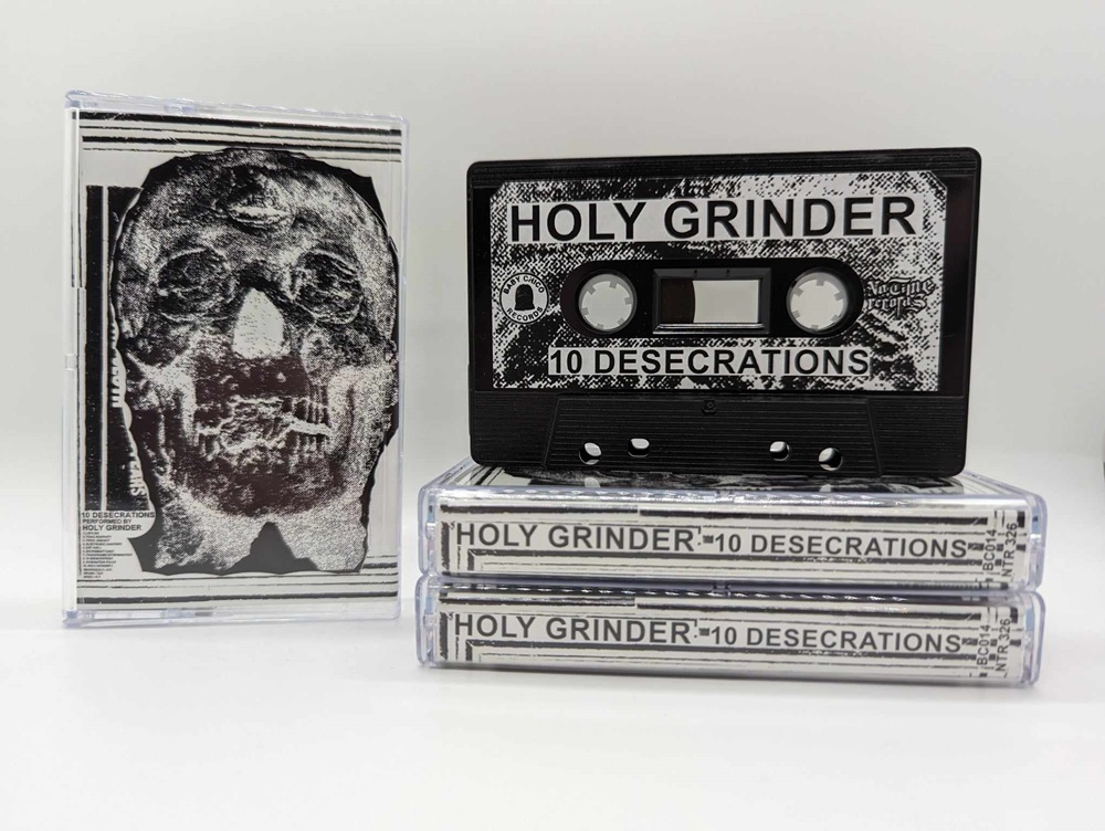 HOLY GRINDER - 10 DESECRATIONS Cassette [BLACK]