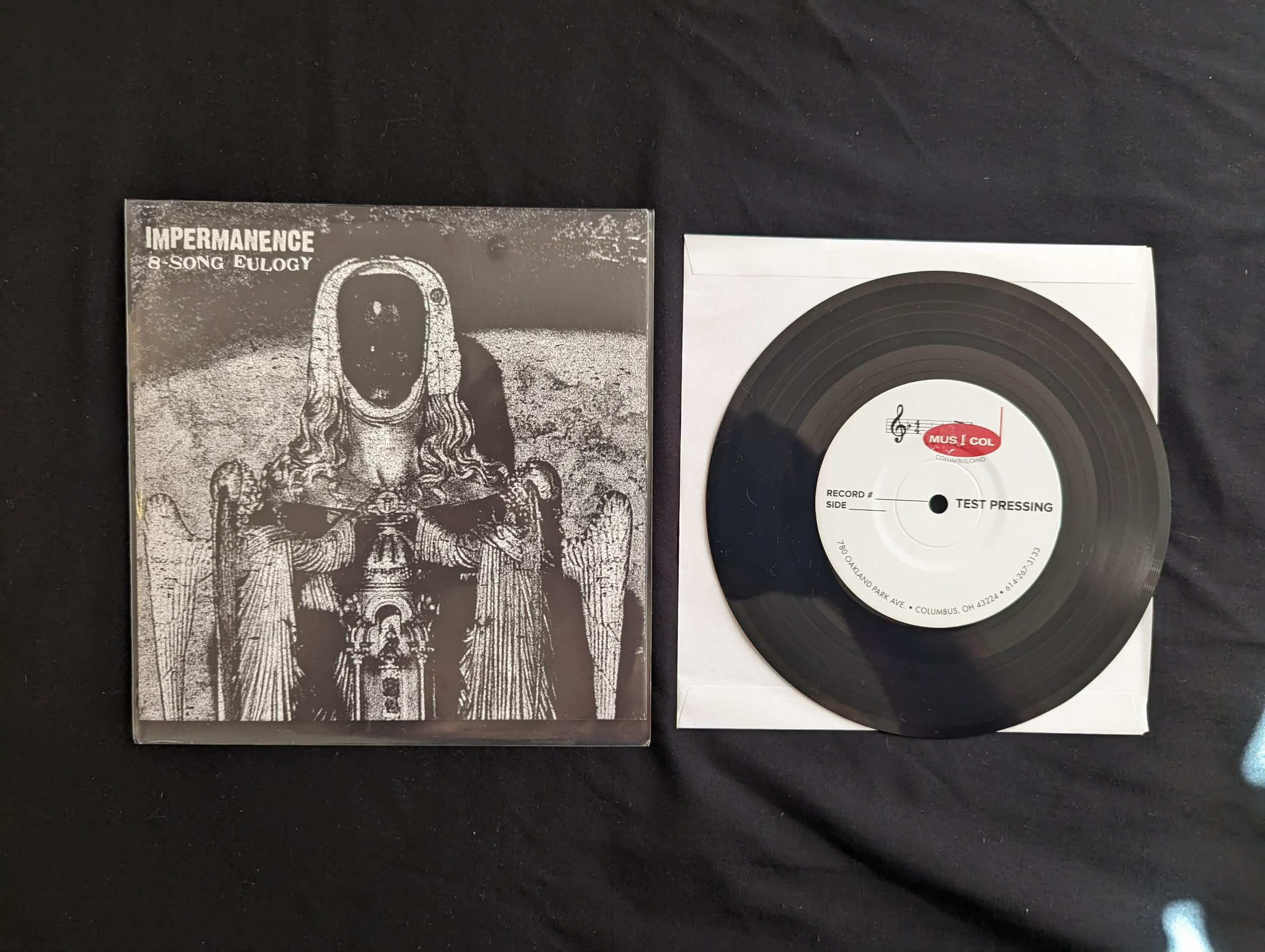 IMPERMANENCE - 8-SONG EULOGY 7" [TEST PRESS]