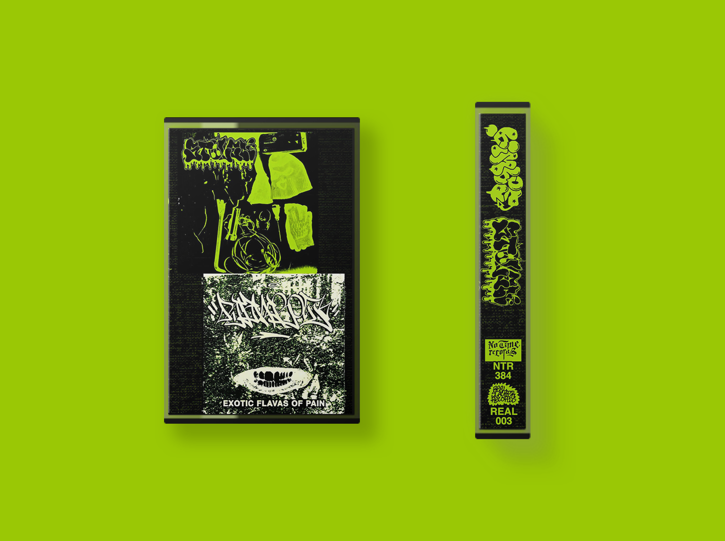 Bimbos / STOLEN - Split Cassette [SOLID GREEN]