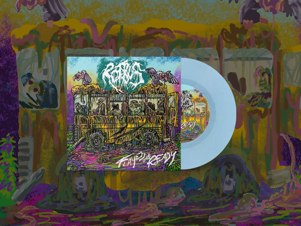 ROTBUS - Flayed and Ready 7" [BLUE]