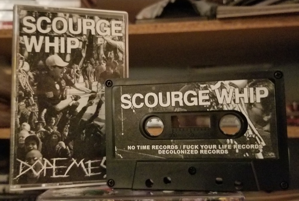 Dopemess / Scourge Whip - Split Cassette - Black