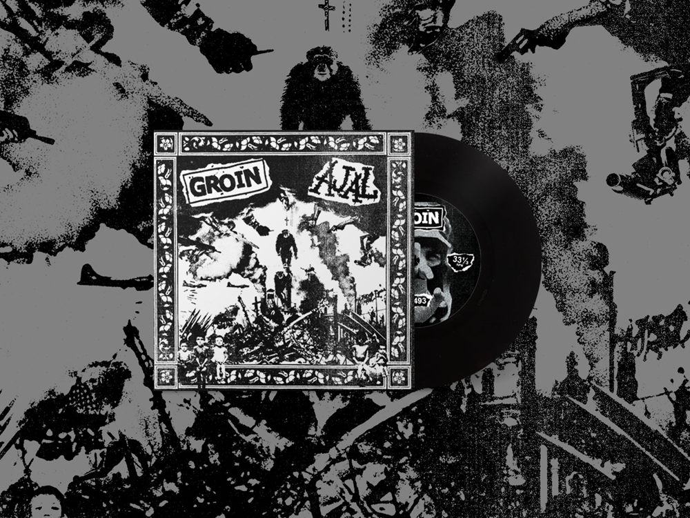 Groin / AJAL - Split 7" [BLACK]
