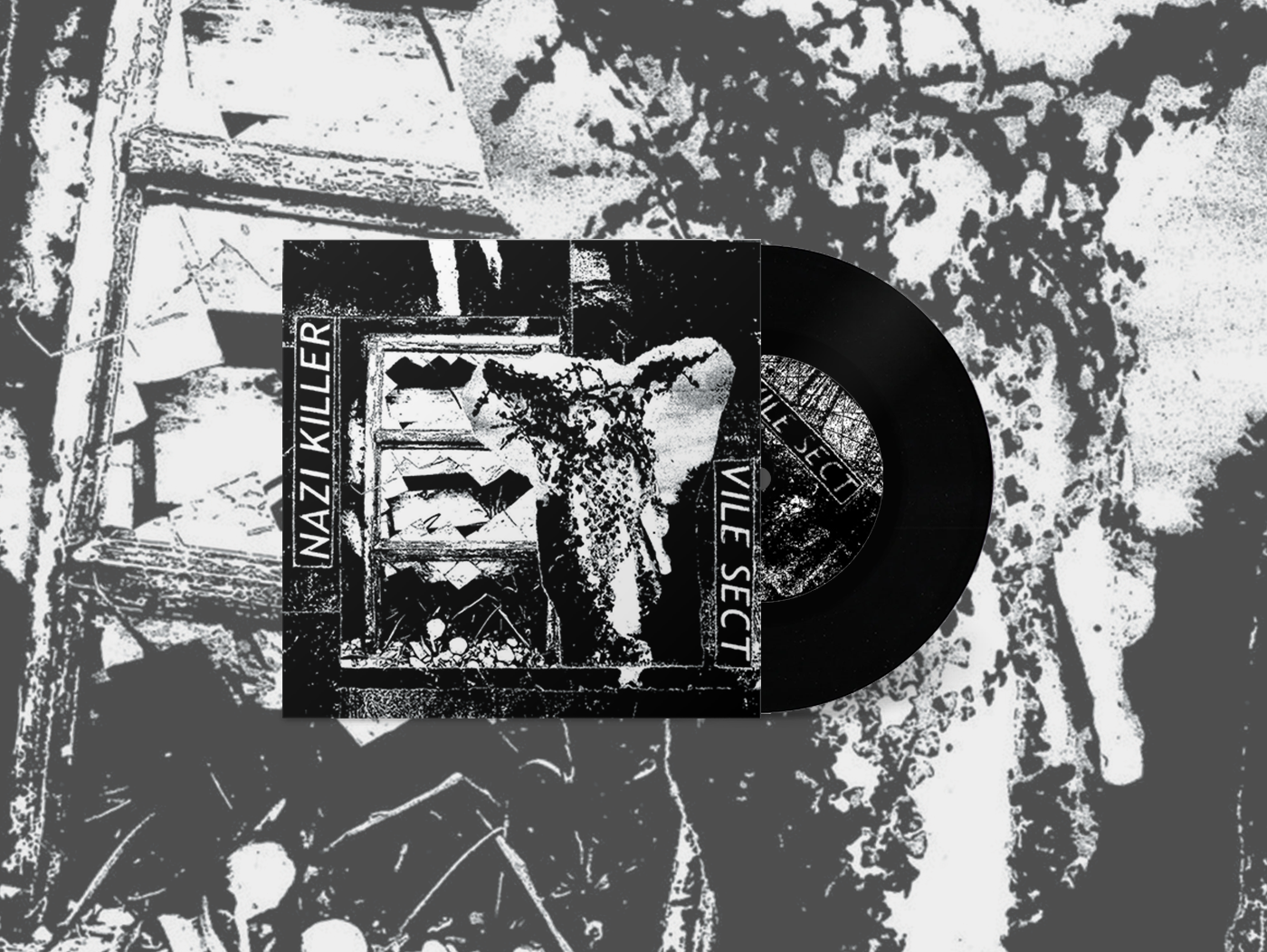 Nazi Killer / Vile Sect - Split 7" [BLACK]