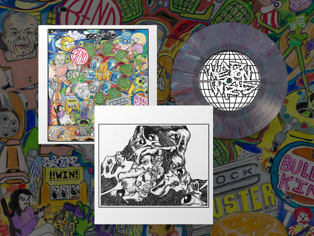 Weapon World / Quitter - Split 7" [MIX]