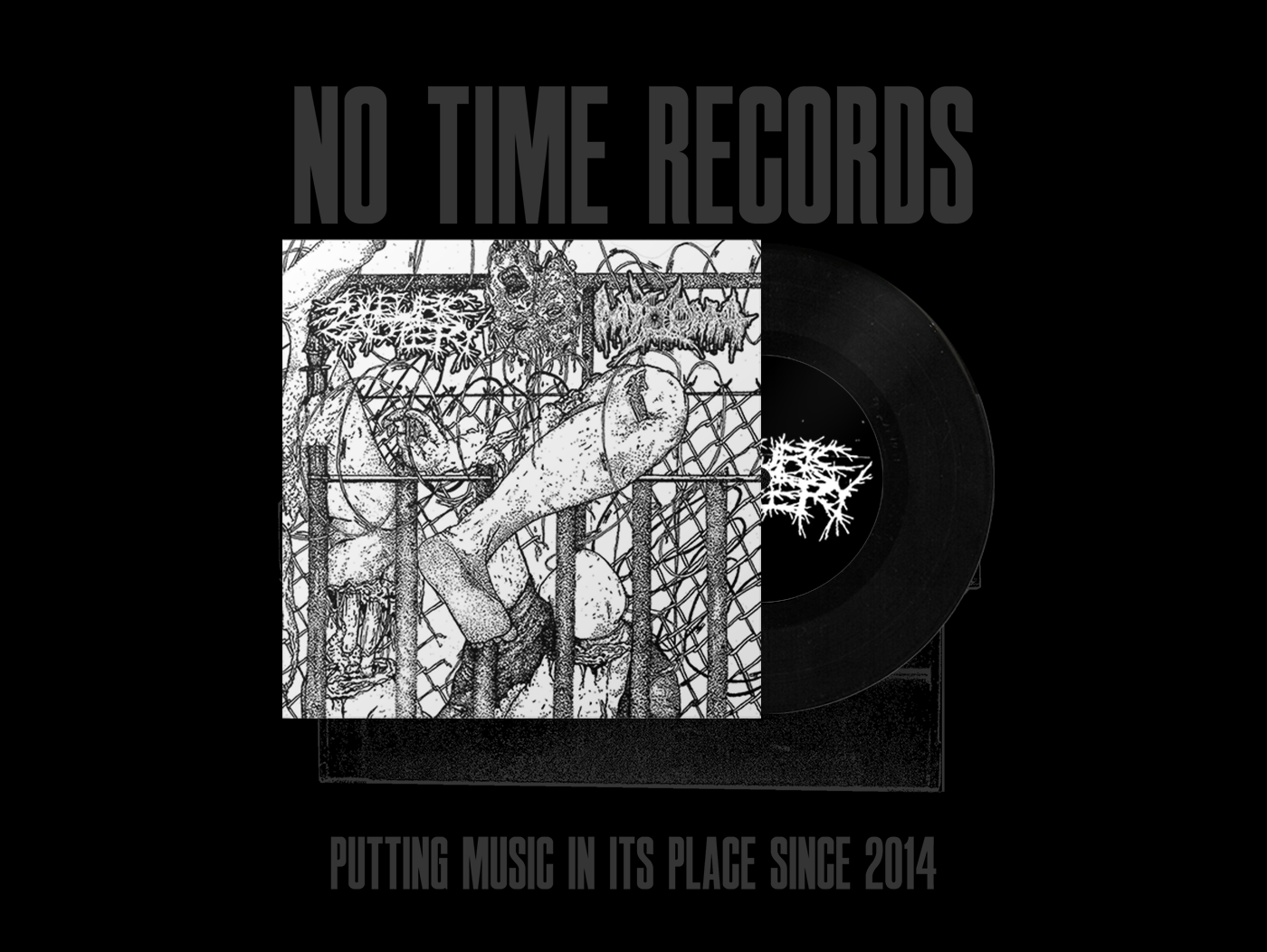 Sulfuric Cautery / Myxoma - Split 7" Sulfuric Cautery / Myxoma - Split 7"