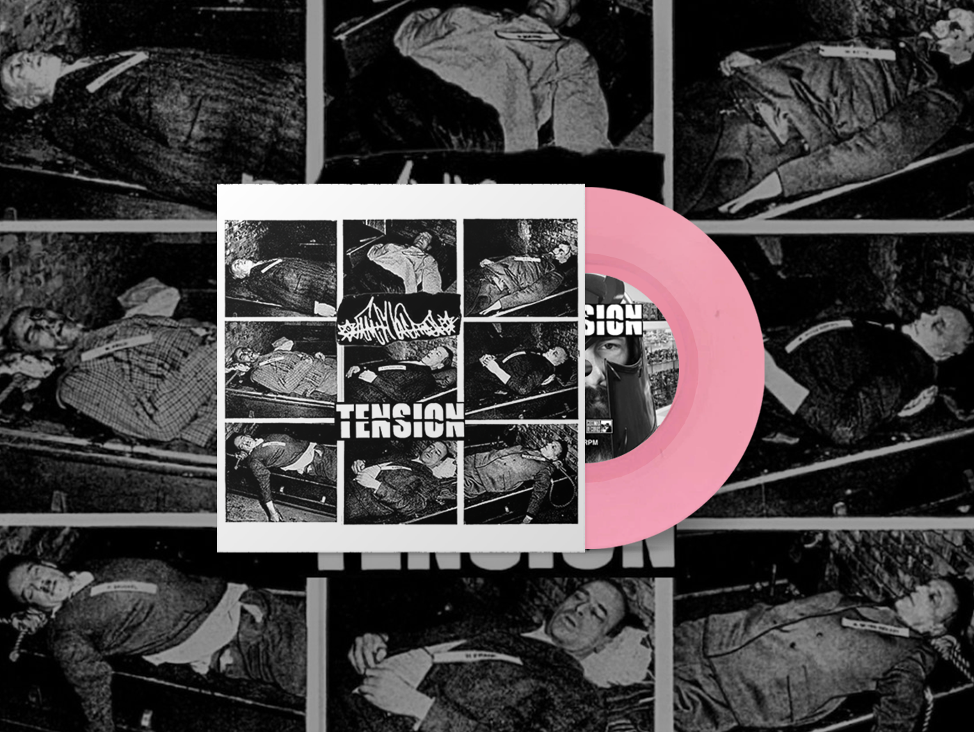 TENSION / FAMILY VACATION - Split 7" [PINK]
