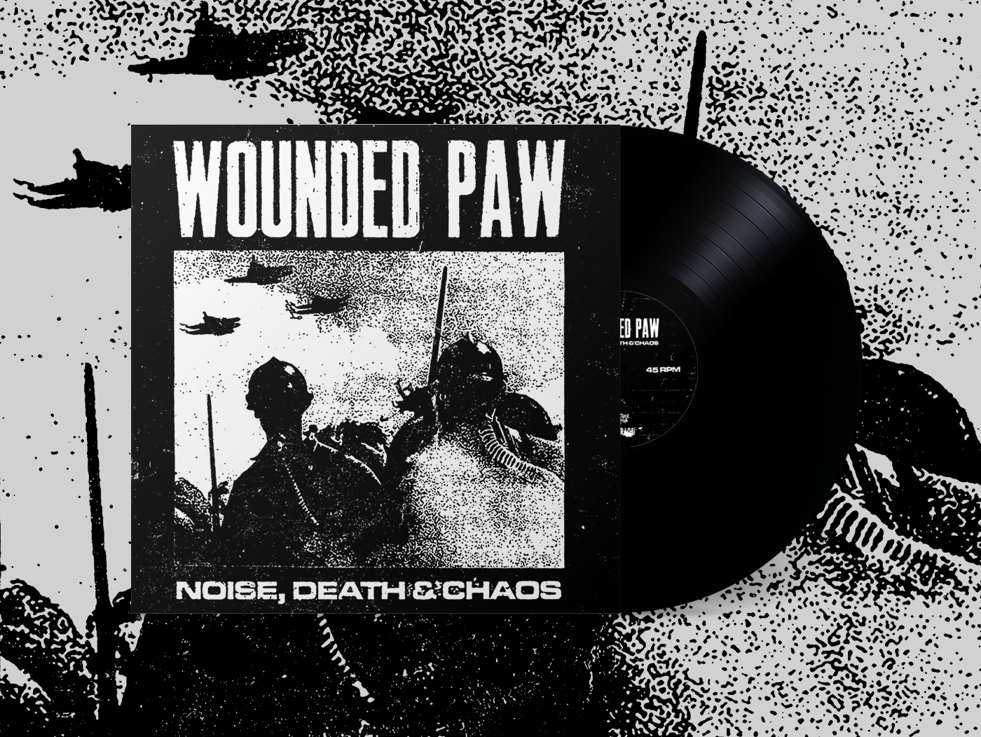 Wounded Paw - Noise, Death & Chaos Vinyl 12" - Click Image to Close