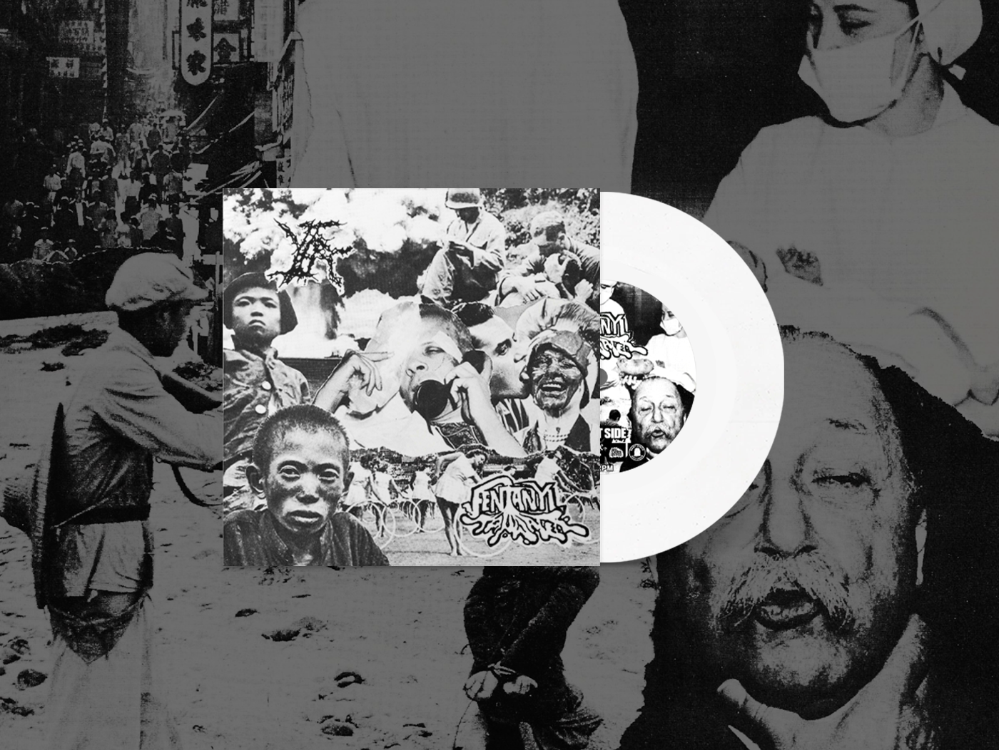 youth in asia / Fentanyl Tapwater - Split 7" [WHITE VINYL]